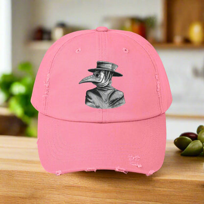 Beak Plague Mask Unisex Distressed Cap