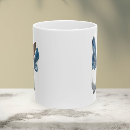 Adorable Winged Puppy Ceramic Mug - 11oz & 15oz