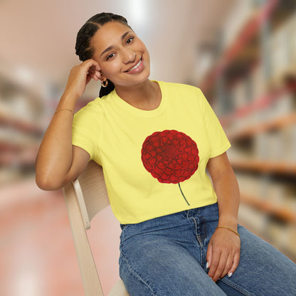 Red Dahlia Softstyle T-Shirt