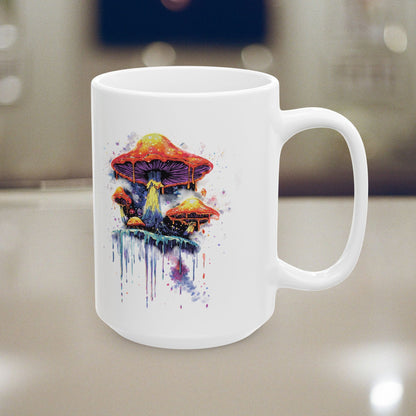 Mushroom Melt Artistic Ceramic Mug (11oz & 15oz)