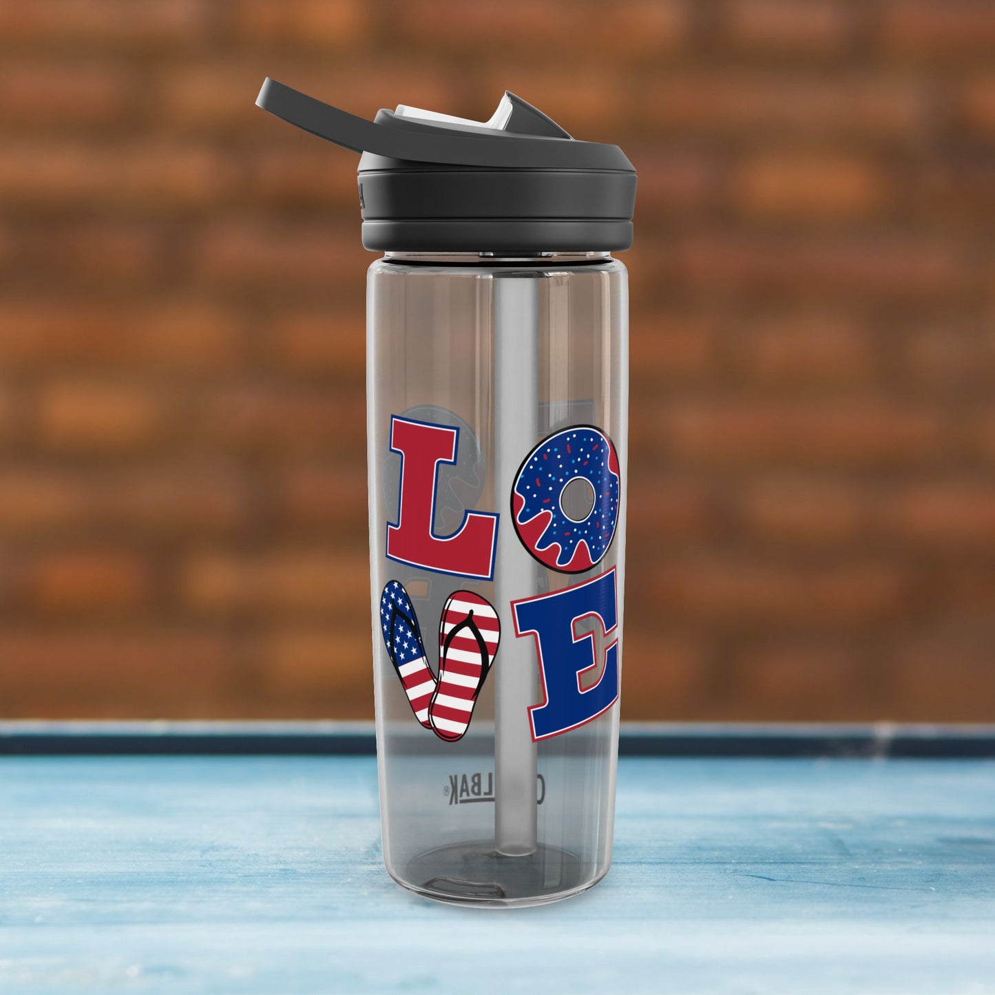 Patriotic Love Water Bottle - 20oz/25oz