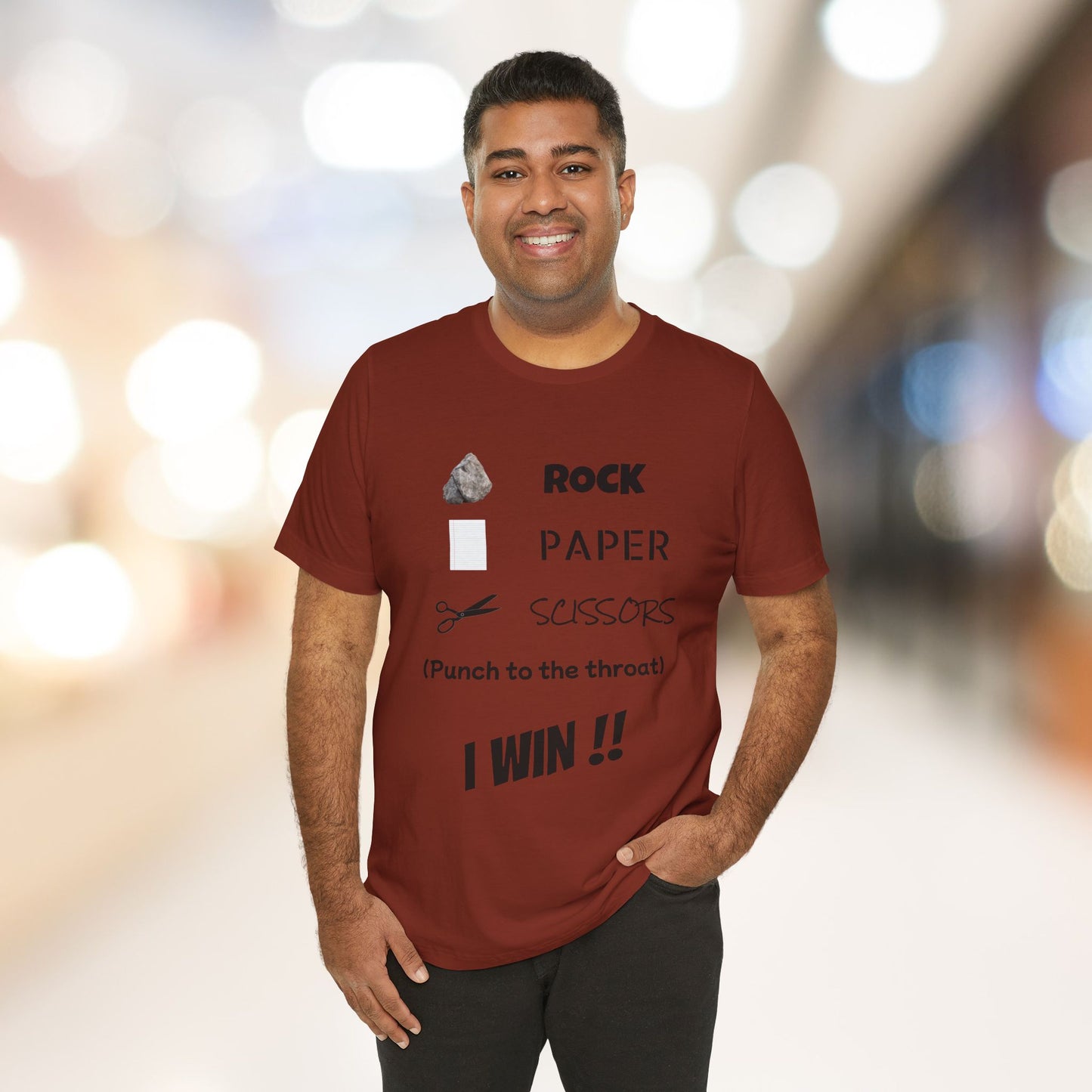 I Win! Rock Paper Scissors Tee