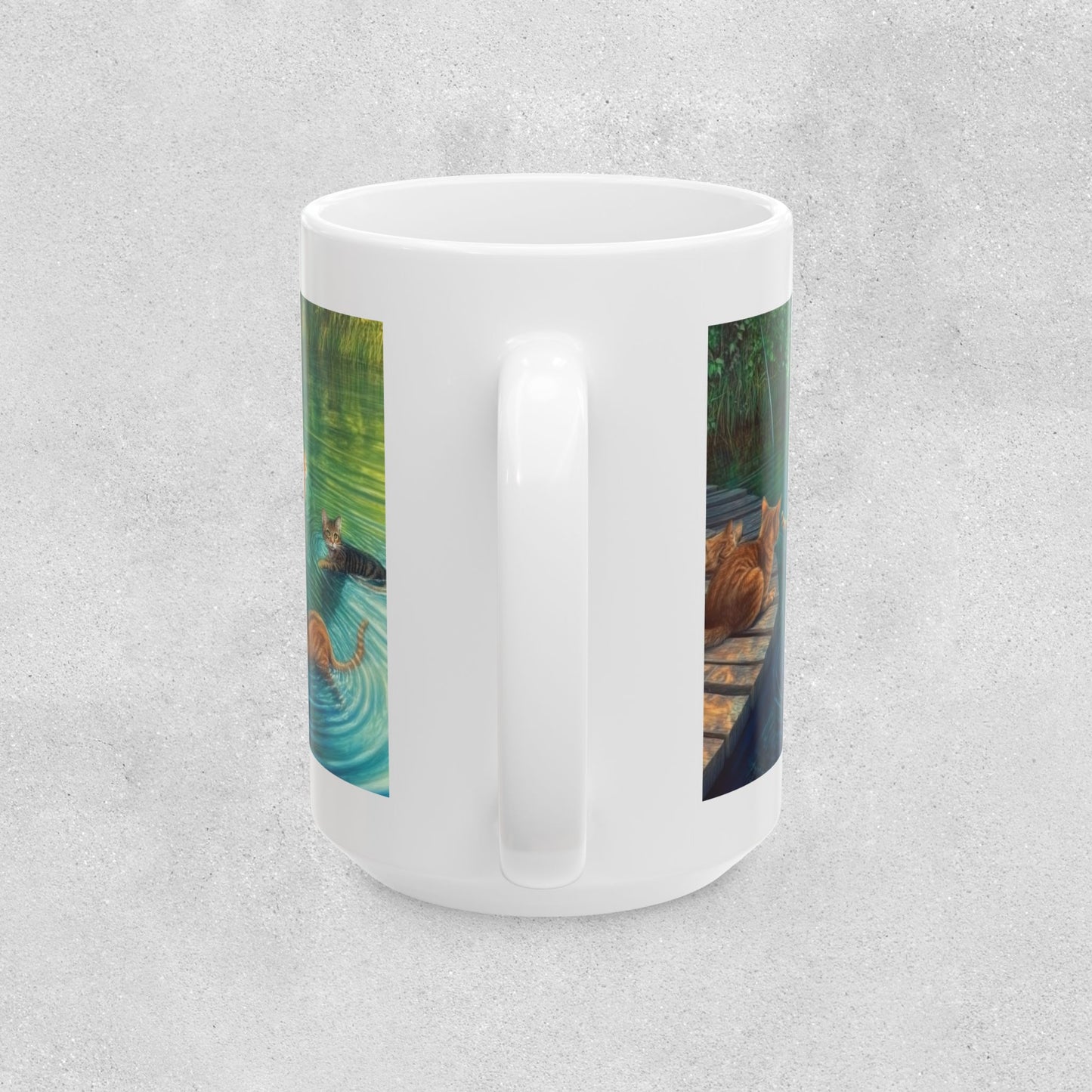Serene Cat Lover's Ceramic Mug - 11oz & 15oz