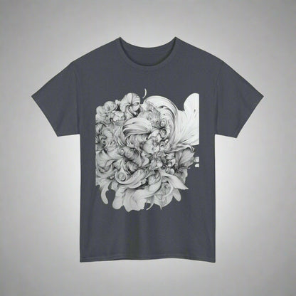 Unique Artistic Floral Unisex Heavy Cotton Tee