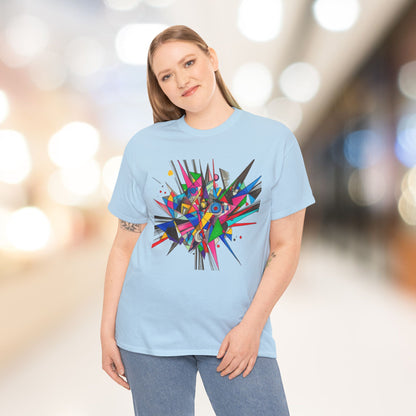 Geometric Spike Art Heavy Cotton Tee