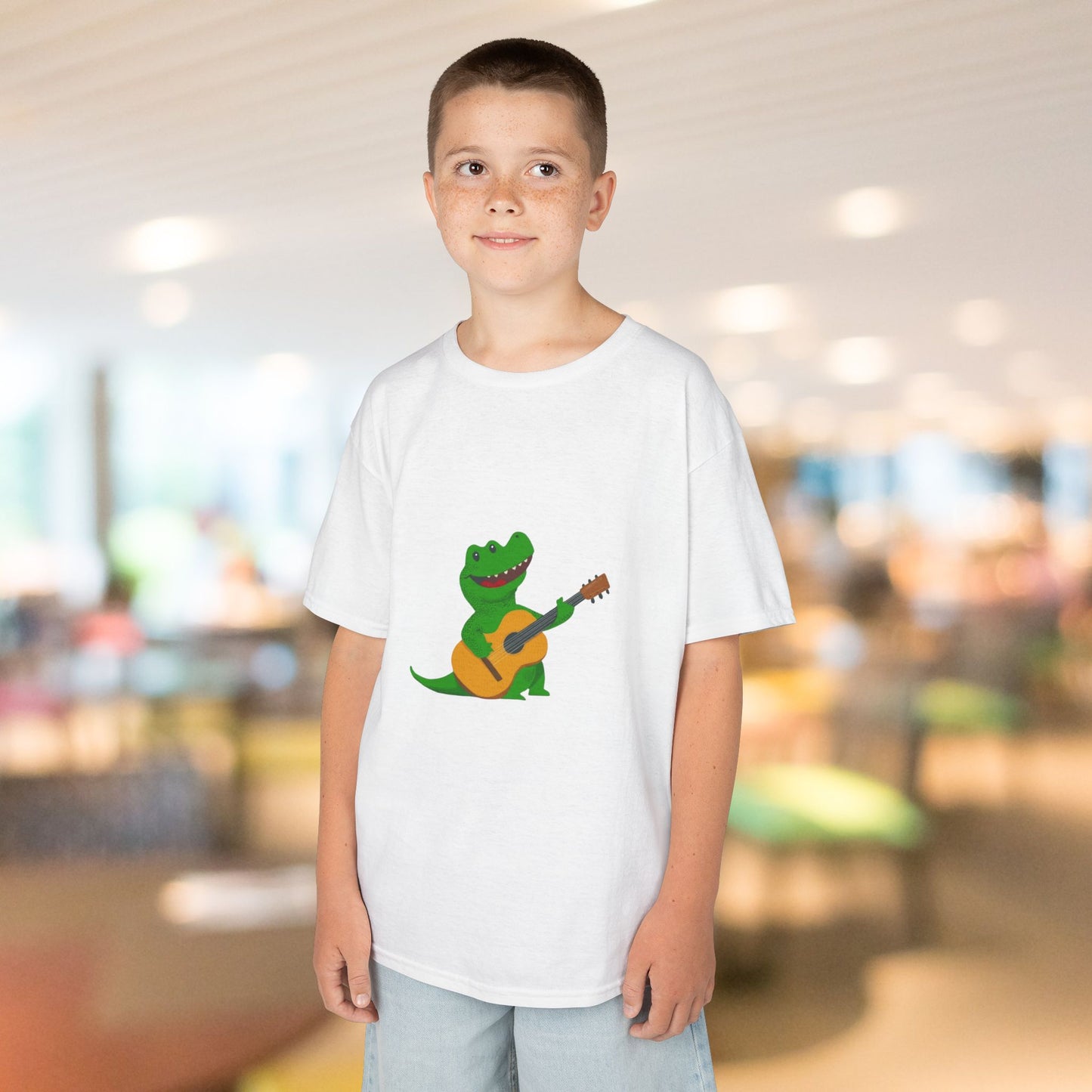 'Gator Plays Guitar Kids Heavy Cotton Tee