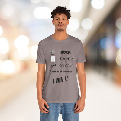 I Win! Rock Paper Scissors Tee