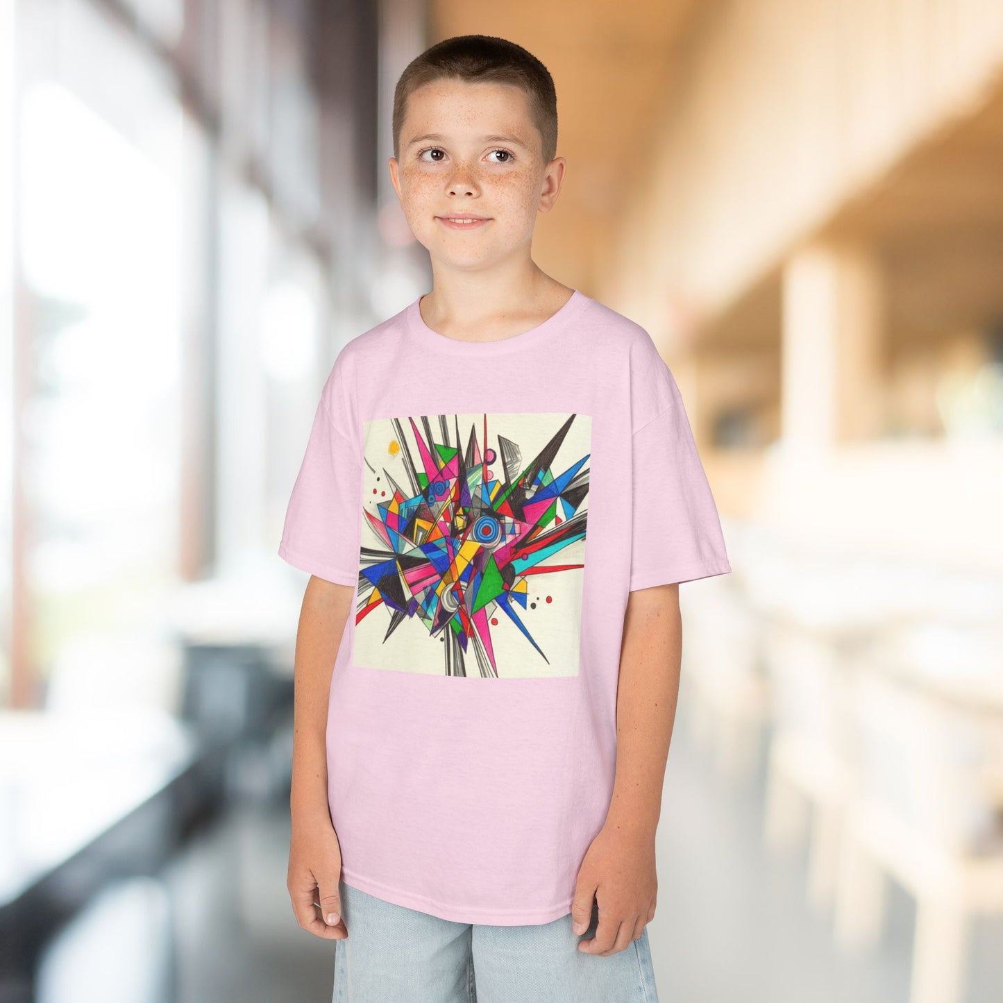 Colorful Geometric Kids Heavy Cotton™ Tee