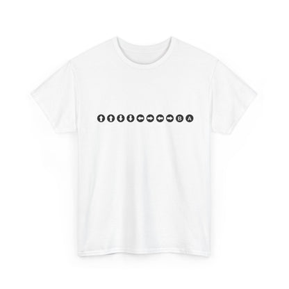Minimalist Unisex Heavy Cotton Tee with Stylish Icons