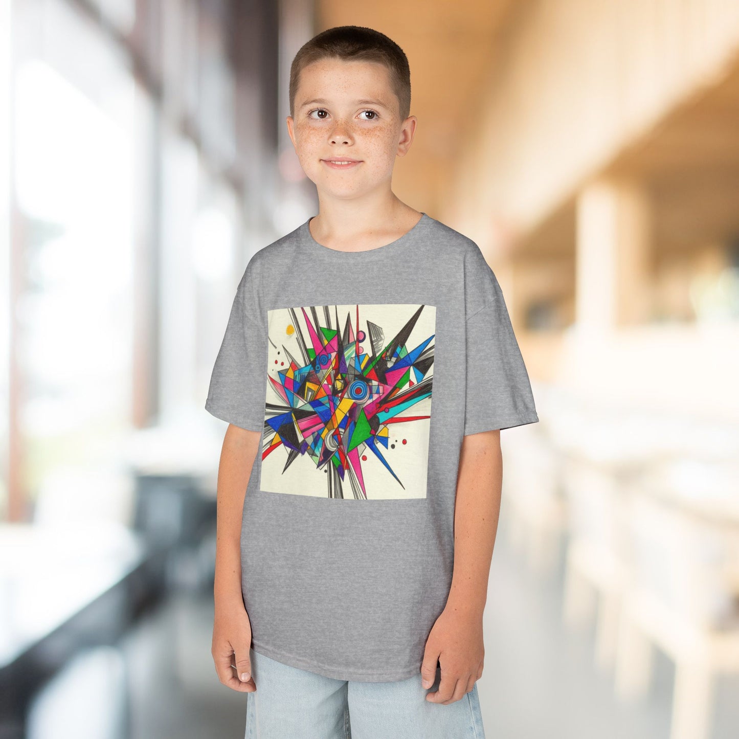 Colorful Geometric Kids Heavy Cotton™ Tee