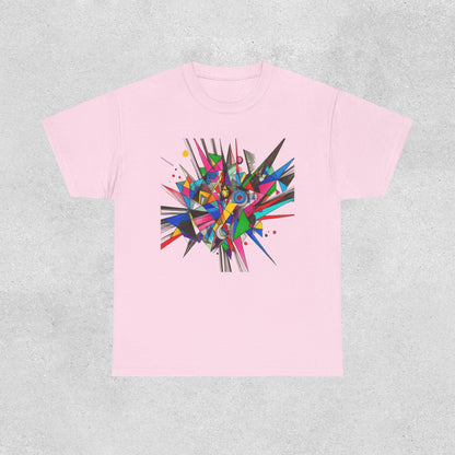 Geometric Spike Art Heavy Cotton Tee