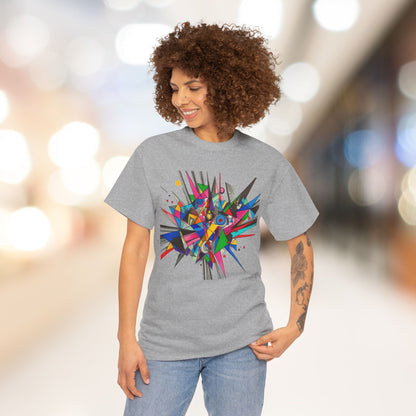Geometric Spike Art Heavy Cotton Tee