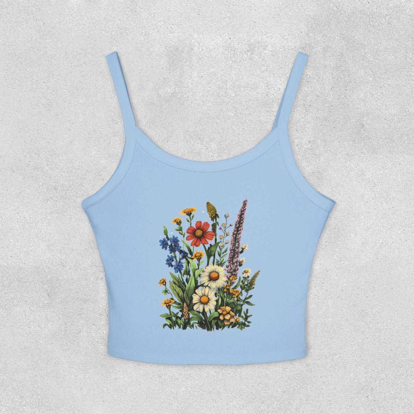 Wildflower Bouquet Strap Tank Top