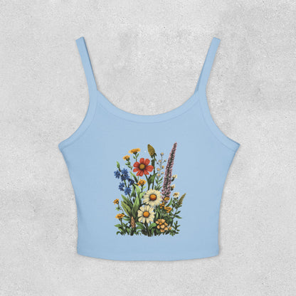 Wildflower Bouquet Strap Tank Top