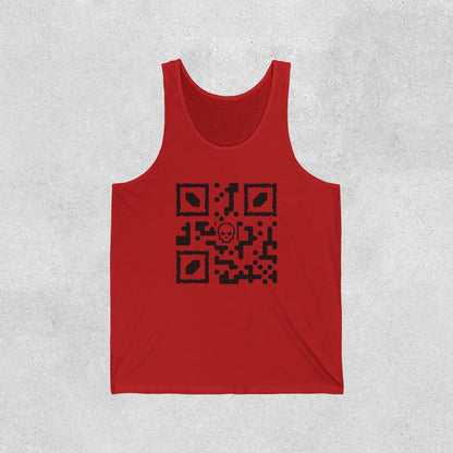 Cool QR Code Jersey Tank Top - IYKYK