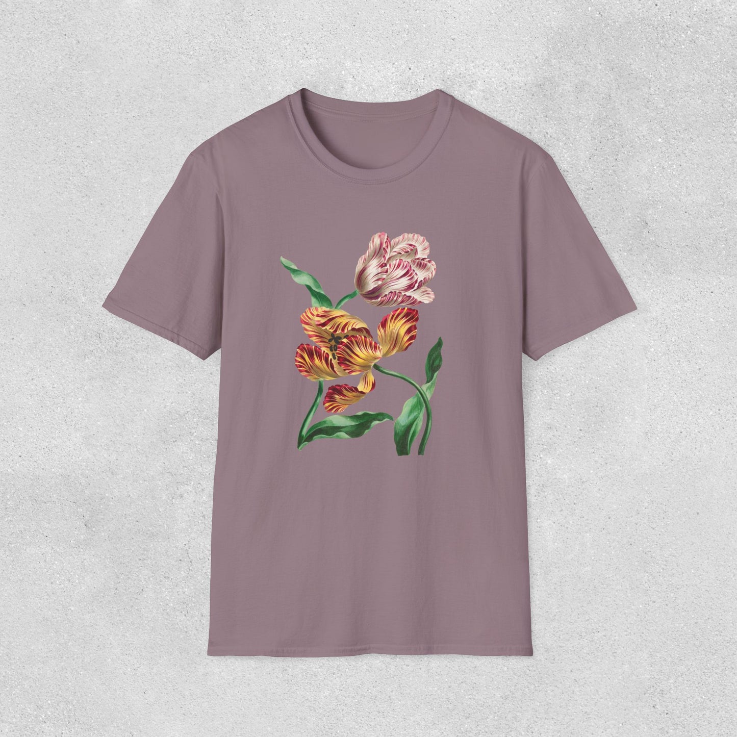 Two Tulips Artistic Softstyle T-Shirt