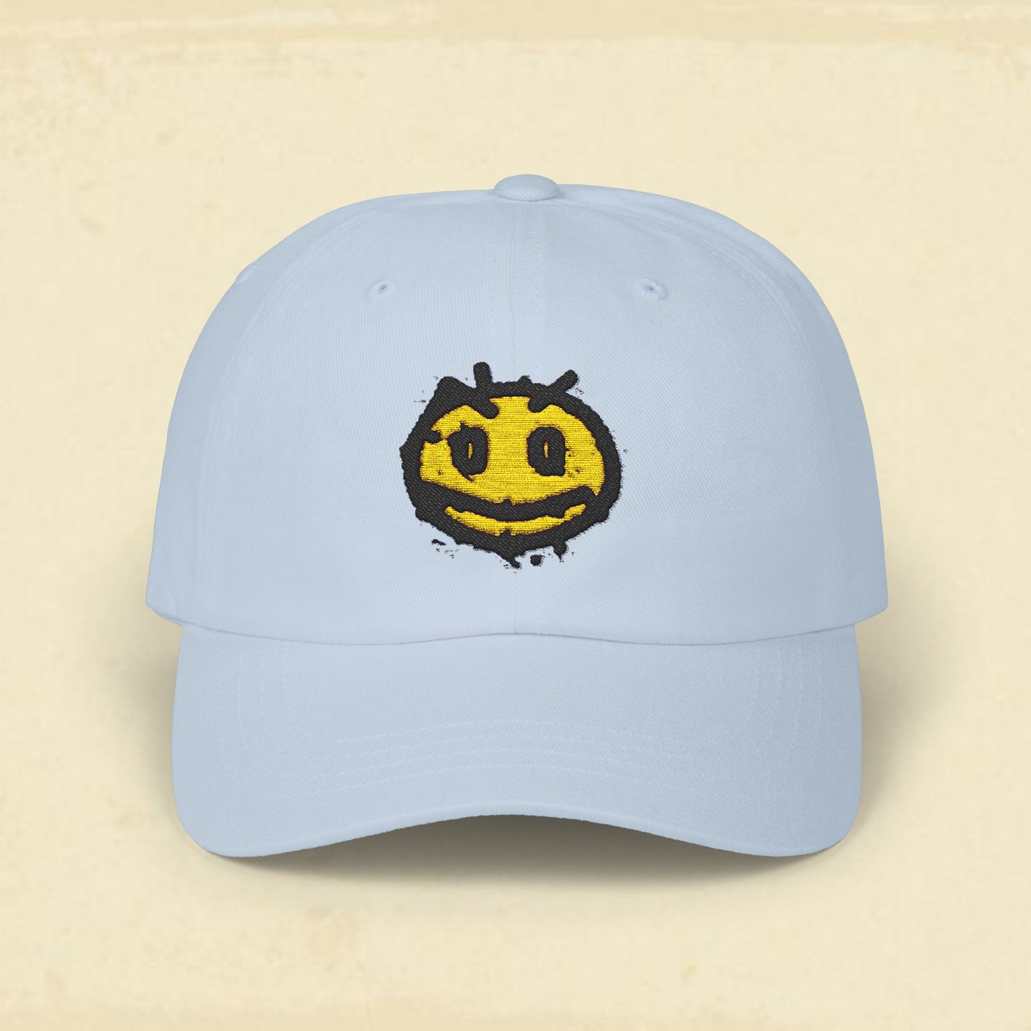 Irritated Smiley Classic Cap