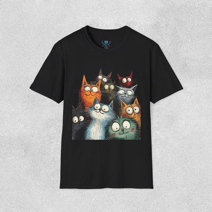 Staring at You Cat Graphic T-Shirt