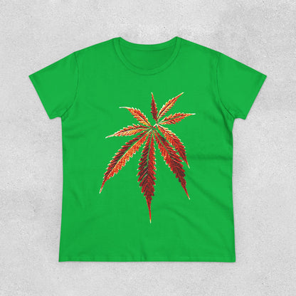 Relaxing Leaf Heavy Cotton Tee