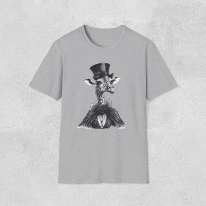 Vintage Giraffe Gentleman Softstyle T-Shirt