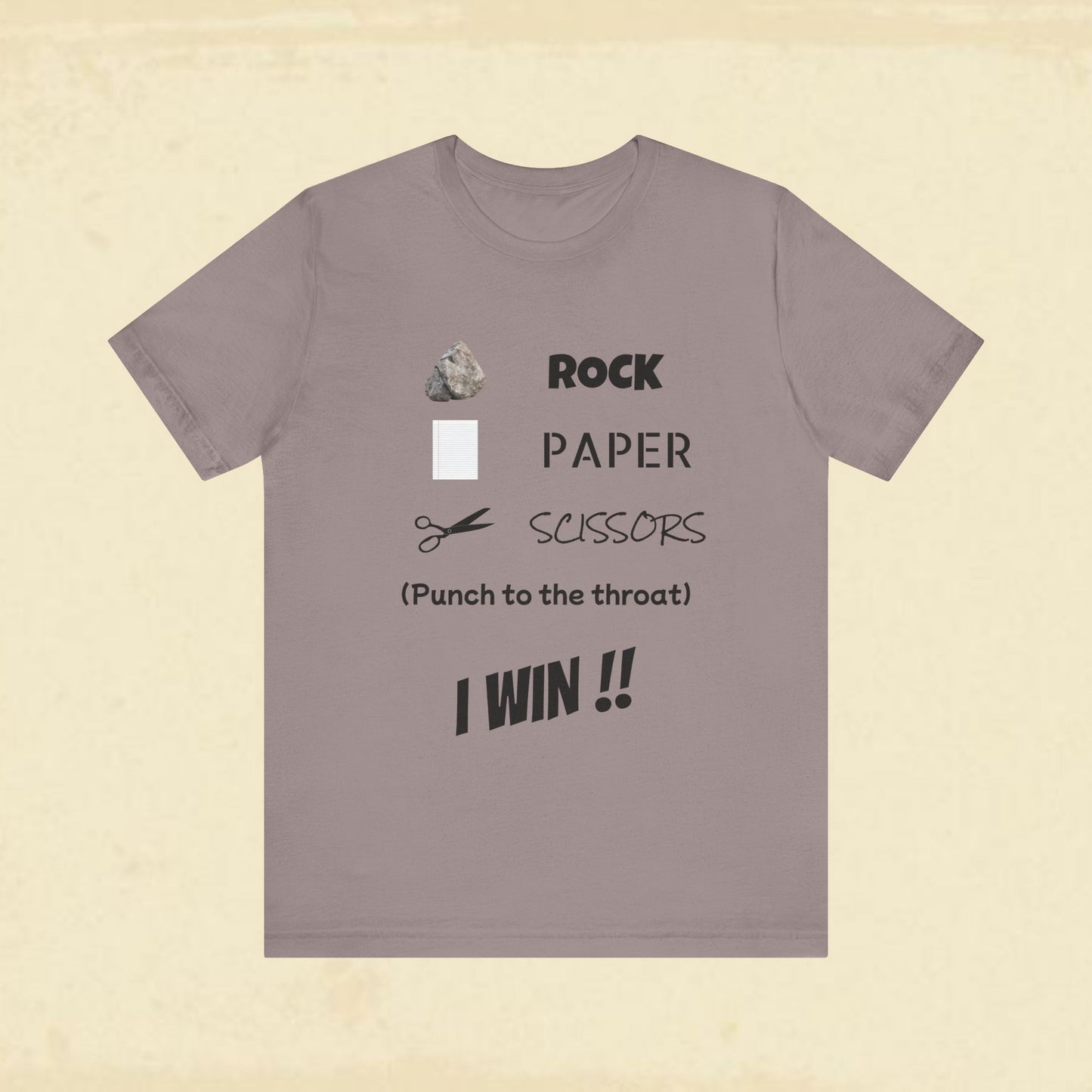 I Win! Rock Paper Scissors Tee