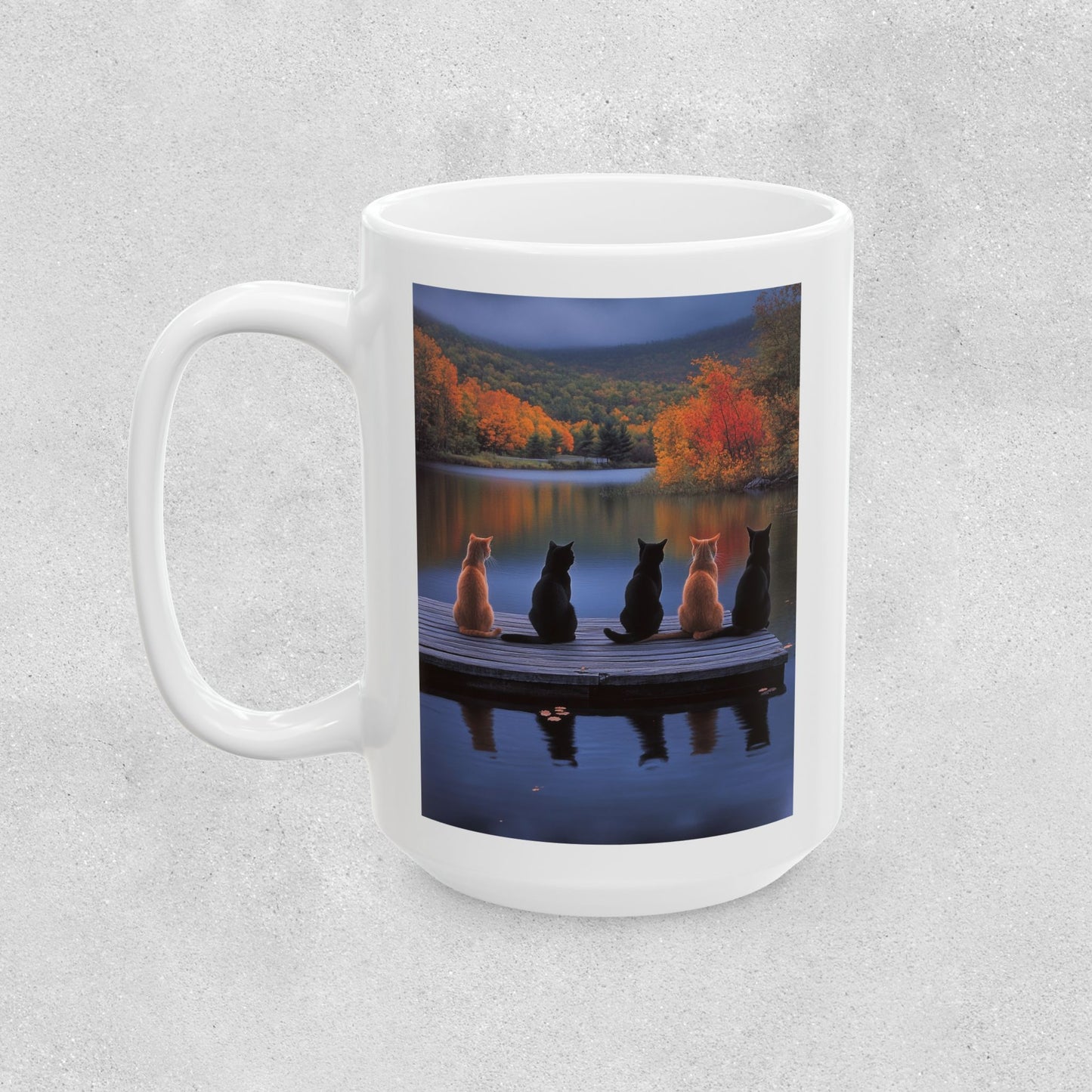 Peaceful Cat Lovers Ceramic Mug - 11oz & 15oz
