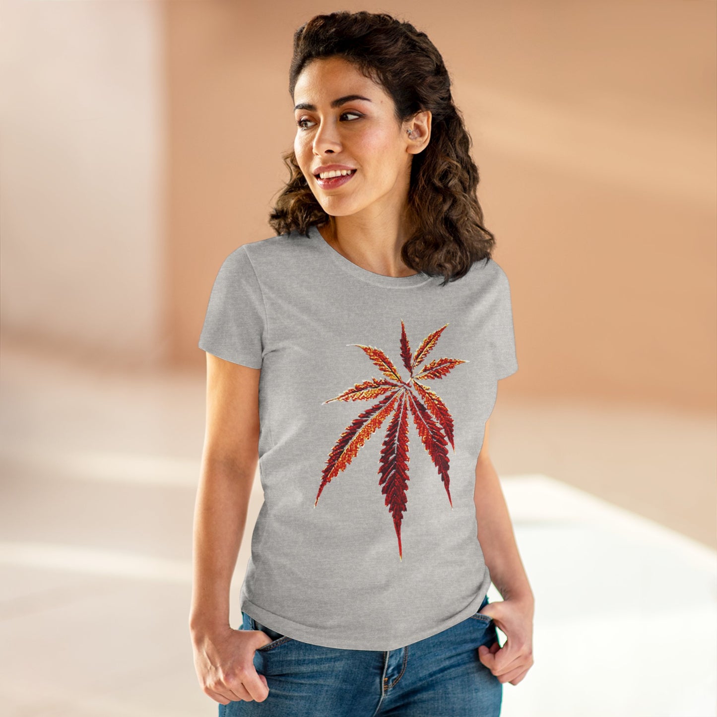 Relaxing Leaf Heavy Cotton Tee