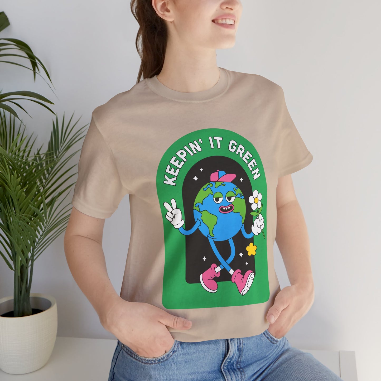 Keepin' It Green Unisex T-Shirt - Eco-Friendly Graphic Tee for Earth Lovers