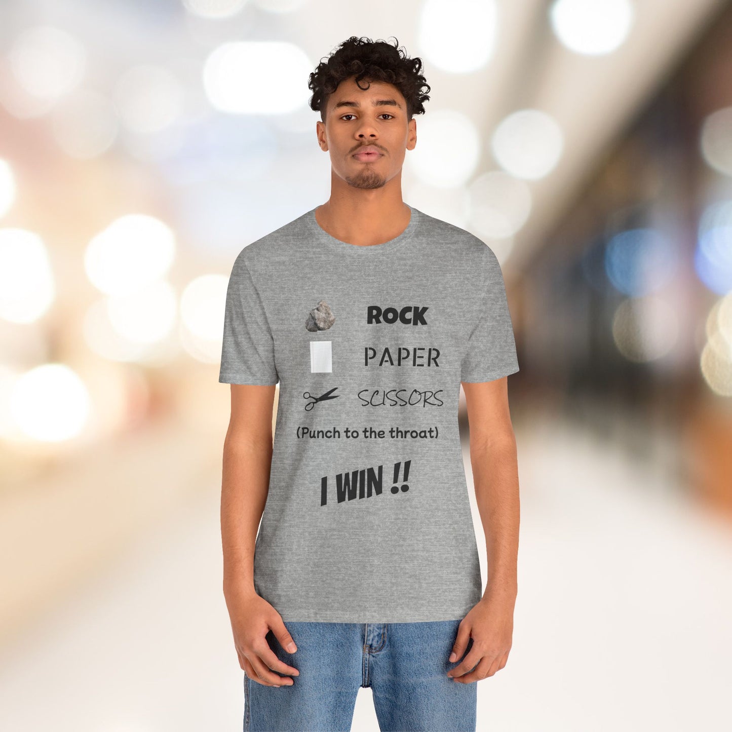 I Win! Rock Paper Scissors Tee