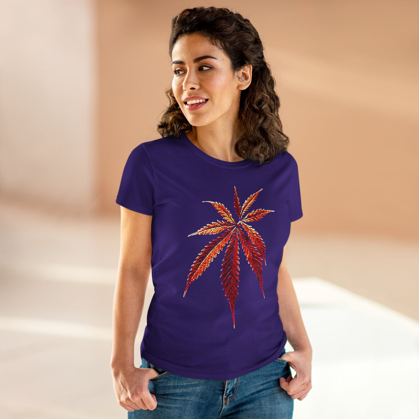 Relaxing Leaf Heavy Cotton Tee
