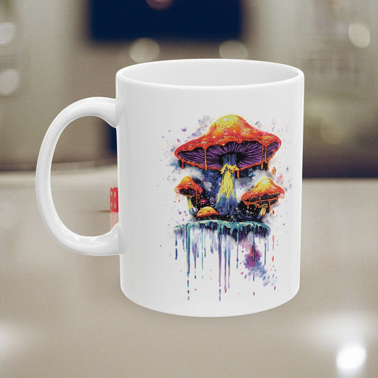 Mushroom Melt Artistic Ceramic Mug (11oz & 15oz)