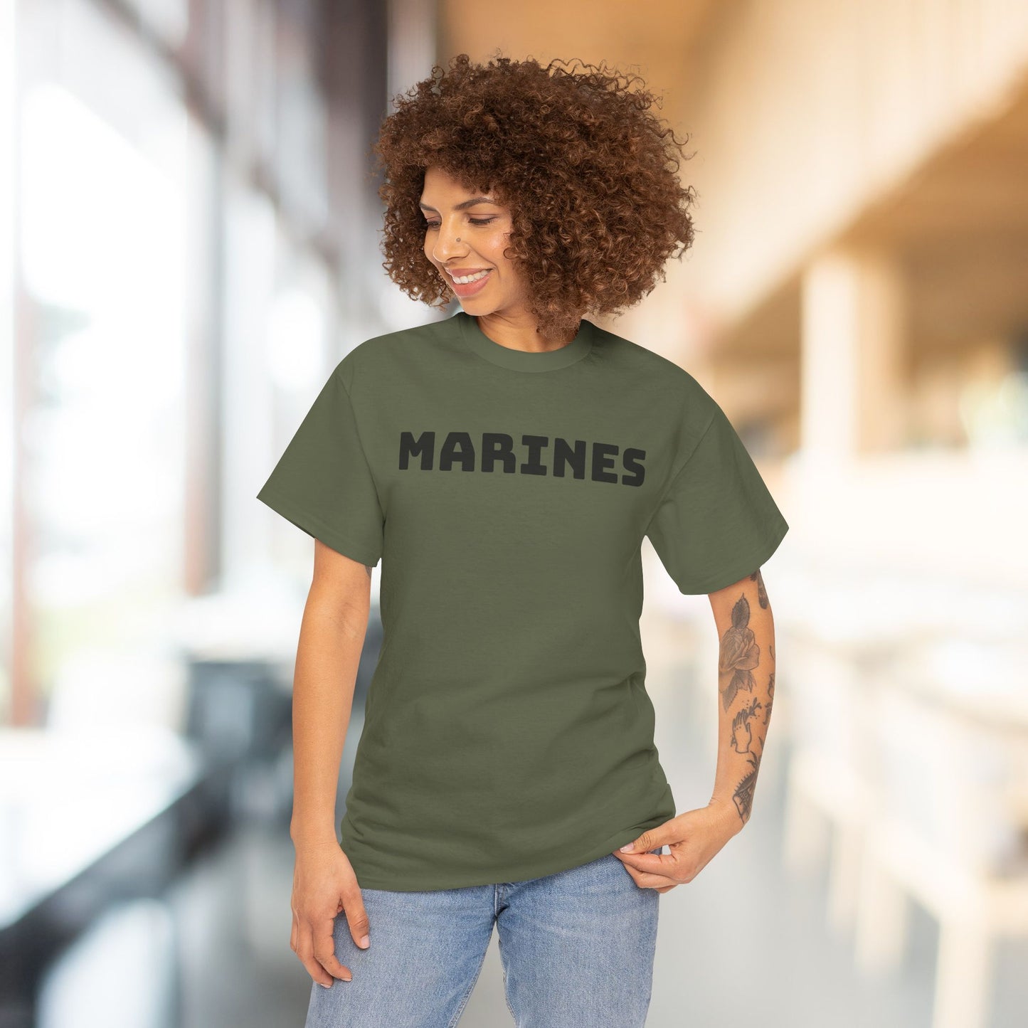Marines Graphic Heavy Cotton T-shirt