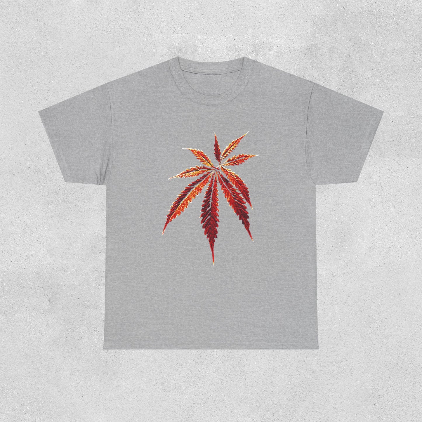 Relaxing-Leaf Heavy Cotton Tee
