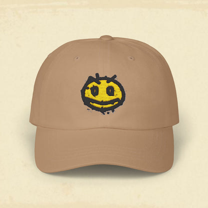 Irritated Smiley Classic Cap
