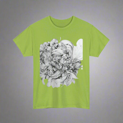 Unique Artistic Floral Unisex Heavy Cotton Tee